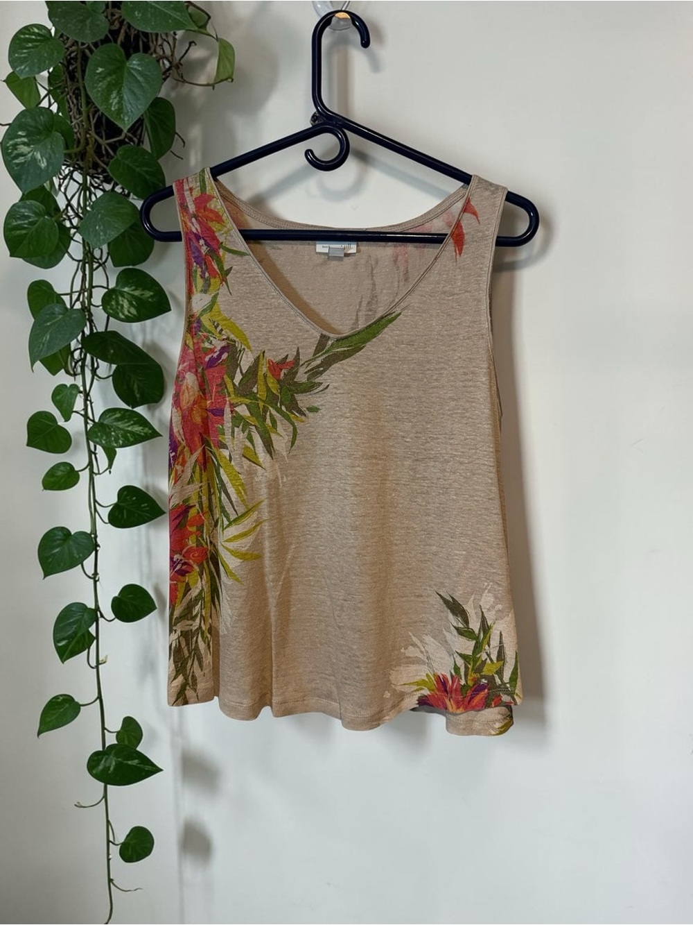 J Jill Love Linen 100% Linen Sleeveless Top Size M